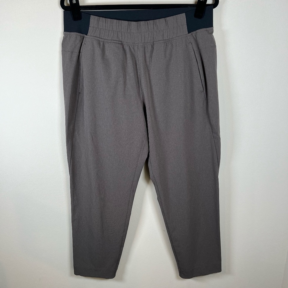 PrAna Womens Hybridizer Pants Brown Pocket Hiking Outdoor Campcore Stretch Large